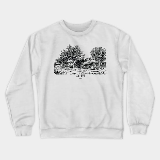 Allen - Texas Crewneck Sweatshirt by Lakeric